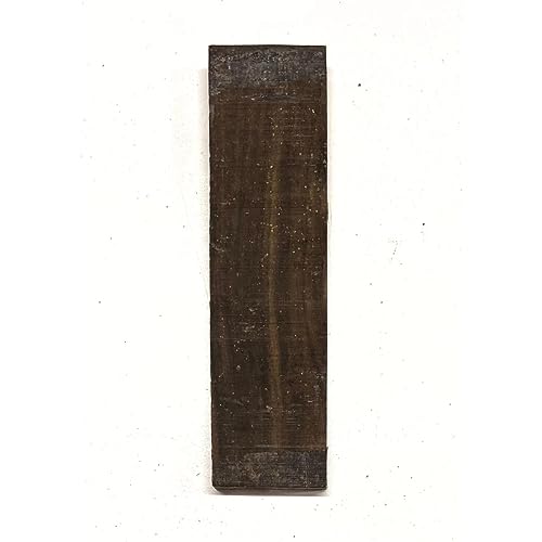 Exotic Wood Zone's Gaboon Ebony Exotic Hardwood Acoustic/Electric Guitar Luthier Bridge Blank | 6-1/2