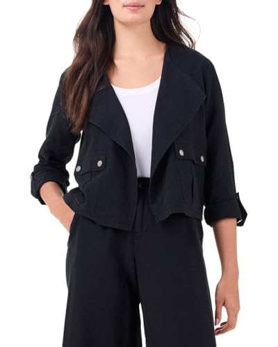 NIC+ZOE Women's Rumba Linen Moto Jacket - Main Image