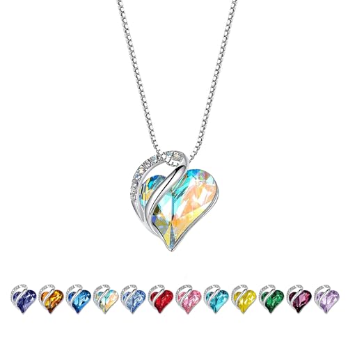 Collana in argento con ciondolo a forma di cuore, 45