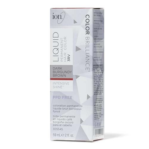 ion 3RV Dark Burgundy Brown Permanent Liquid Hair Color