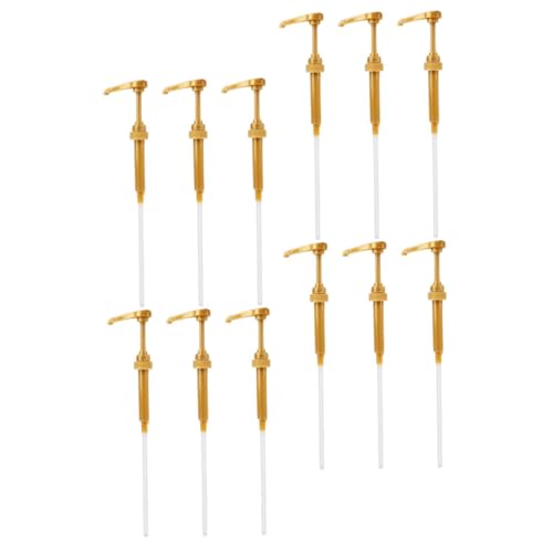 Garneck 12pcs Extrusion Head Pump Syrup Dispenser Pump Replacement Coffee Bar Syrup Dispenser