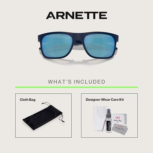 ARNETTE Khim AN4341 Square Sunglasses for Men +BUNDLE with ACCESSORY EYEWEAR KIT2