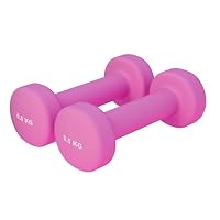 GORILLA SPORTS Haltères Néoprène – Lot De 2, 0,5kg à 5kg, Antidérapant, Set Complet 31kg