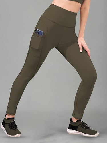 Image of Women High Rise Gym Wear Tights Stretchable Yoga Pants Fitness Leggings Gym Pants Multipurpose Slim Fit Track Pant Workout Active Wear Lower