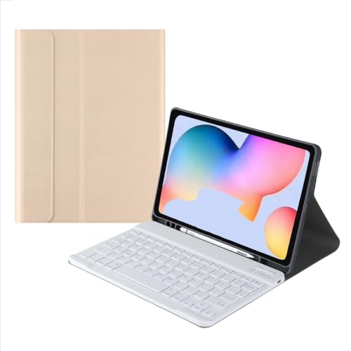 Funda teclado para Samsung Galaxy Tab S10 FE y S9, teclado inalámbrico desmontable de 11"