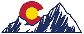 Colorado Mountain Sun Sticker Die Cut Decal CO Mountains Denver Boulder Native Bumper Sticker Vinyl Sticker Car Truck Decal 5"