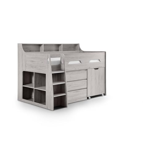 Julian Bowen Grey Oak Wood Jupiter Midsleeper, Single