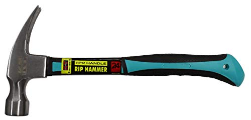 K-T Industries 23-1324 24-Ounce TPR Handle Rip Hammer