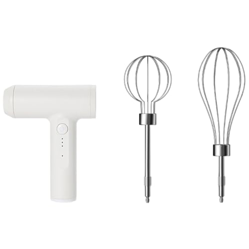 MLTUN MAKAN ミルクフォーマー、ワイヤレスコーヒーフォーマー、ホームベーキングに使える小型家庭用電動エッグビーター。304ステンレススチール製のドラムスティックを備えた3速自動ハンドブレンダー。プリン、クッキー、ケーキ、生地のミキシングに最適です