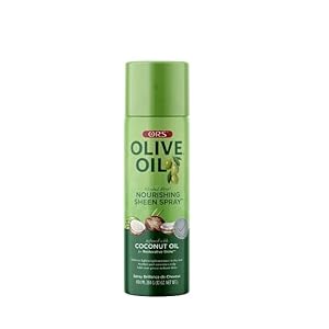 RS Olive Oil Sheen Spray 404ml – Feuchtigkeitsspendendes Haaröl mit Olivenöl, Beruhigender Aloe-Vera-Extrakt und Kamille, Pflegt und Schützt das Haar