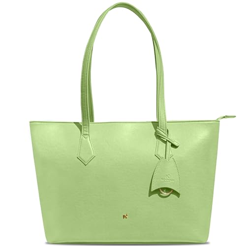 Image of NEORAH Faux LEATHER Ladies Purse handbag | Fatty Tote Bag | Stylish Large Capacity Shoulder Hand Bag with Zip Closure and Double handles | Women's office bag with laptop sleeve