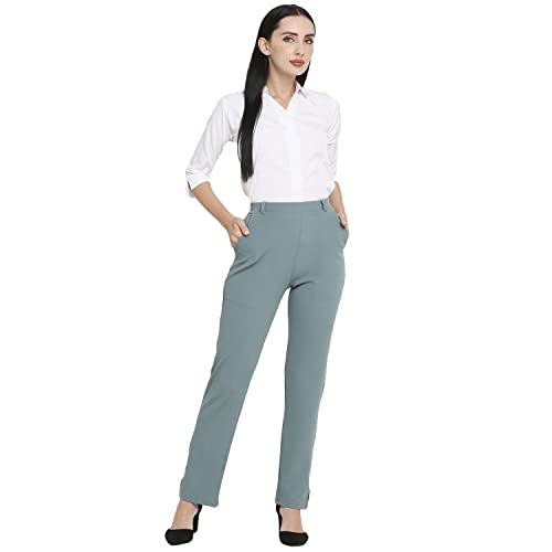 Image of Smarty Pants Women's Cotton Straight Leg Formal Trouser