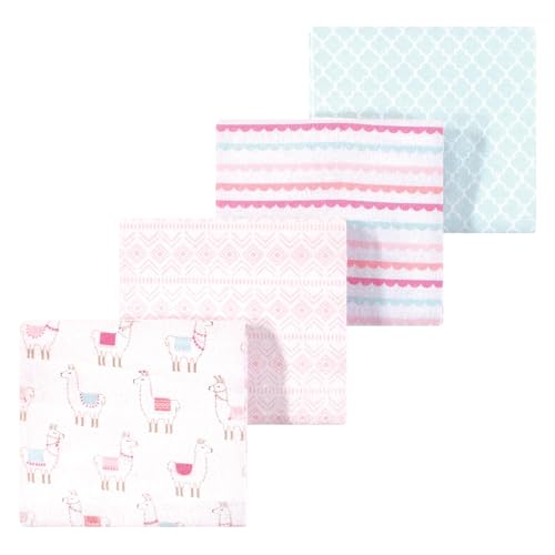 Image of Luvable Friends Little Treasure Flannel Receiving Blankets 4pk