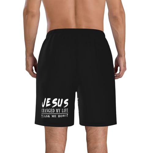 Swim Trunks for Men Board Shorts with Pockets Breathable Fit Quick Dry Beach Shorts Swimwear Bathing Suits Trunks4