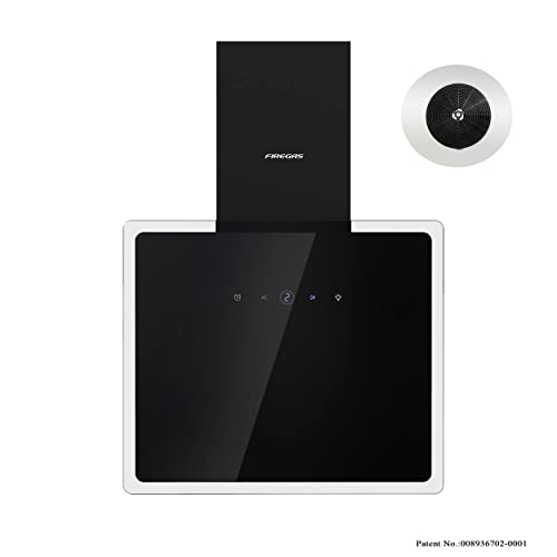 FIREGAS-Campana-Extractora-de-Pared-con-LED-60cm-Nuevo-Potente-Motor-5324-mh-9-Velocidades-Pantalla-Tactil-Con-Conducto-y-Filtros-de-Carbon-Negra-Borde-Transparente FIREGAS-Campana-Extractora-de-Pared-con-LED-60cm-Nuevo-Potente-Motor-5324-mh-9-Velocidades-Pantalla-Tactil-Con-Conducto-y-Filtros-de-Carbon-Negra-Borde-Transparente