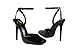 USRUNOE Womens Square Peep Toe Stiletto High Heels Ankle Strap Kitten Heels Sandals Backless Buckle Dress Party Fashion Shoes