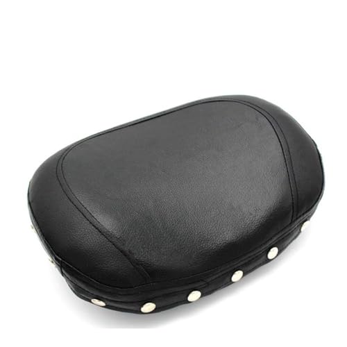 Coussin dossier passager arrière universel en PU noir pour moto Sportster et Dyna