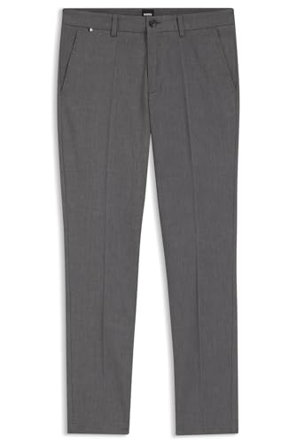 Pantalon Slim en Coton Stretch BOSS Hommes H-Kaiton1 façonné bleu marine