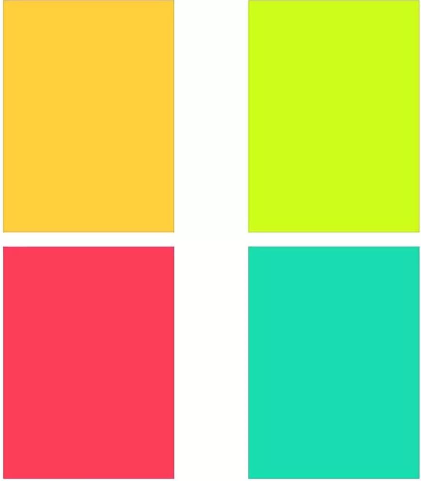 4Pcs Color Correction Gel Light Filter Sheet Colored Overlays Transparency Film Plastic Sheets for Lighting Studio Video Recording Diffuser