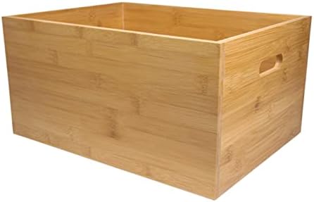 Scatola Portaoggetti In Bambù Zeller - 30x15x7 Cm, Beige, Salvaspazio, Impilabile - Foto 9