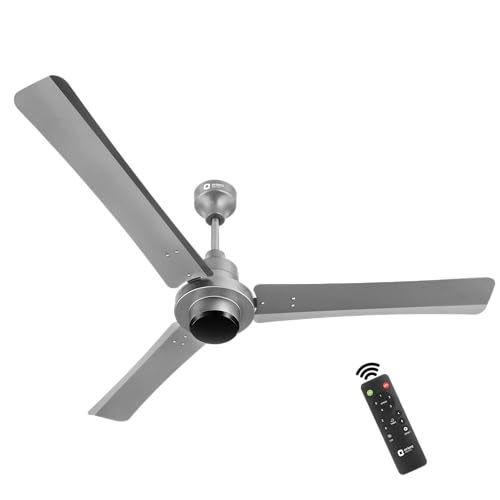 Image of Orient Electric's 1200 mm I Tome Remote| BLDC ceiling fan | BEE 5-star rated, consumes 26W at the highest speed| Saves up to 50% on electricity bills| 3-year warranty| Space Grey, pack of 1