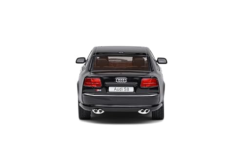 Solido Audi S8 (D3) a escala 1:43 negro 2010 miniatura 4