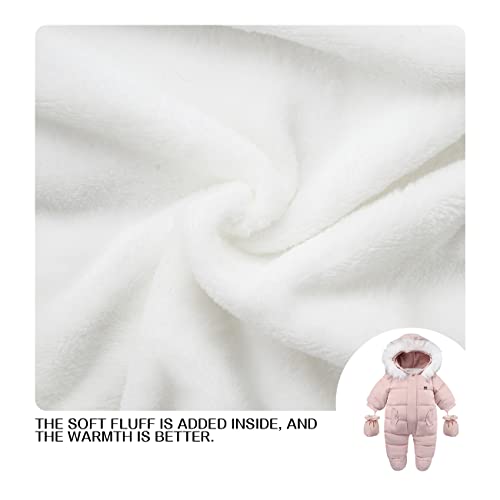 Image of Baby Girl Winter Snowsuit Toddler Jacket Clothes For Boy Infant Jumpsuit Hoodied