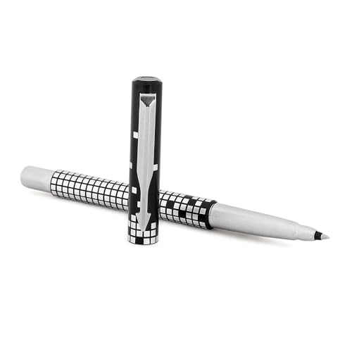 Parker Gift Set | Vector Special Edition Chrome Trim Roller Ball Pen with Parker Keychain | Ideal for Gifting | Elegant Gift for Any Occasion