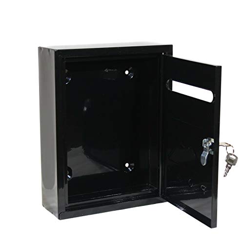 BUZON POST EXTERNO DE METAL CERRADURA CORREO PARA PARED 26X20X7,5CM