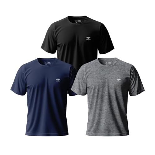 Kit 3 Camisetas Plus Size Masculinas Dry Fit Academia Verão Taman...