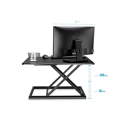 Escritorio de pie para evitar dolor de espalda con soporte monitor y laptop 5
