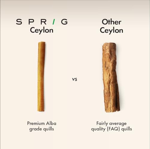 Image of Sprig Ceylon Cinnamon Sticks (Dalchini) 50g | Expensive But Authentic | Alba Grade | The World's Finest Cinnamon from Sri Lanka | Pure, Premium & Aromatic | Ideal for Baking, Biriyani, Pulao, Curries, Desserts & Beverages | Good for Weight Loss & Reducing BP | Great Taste 2026 3 Star Winner