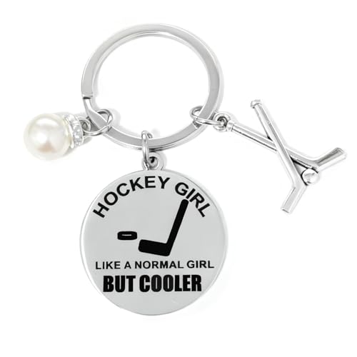 Hockey Gifts Funny Sports Lovers Keychain for Christmas Birthday Graduation