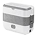 Lunch Box Pojemniki dla dorosłych Elektryczne Lunch Box Nagrzewnica Żywności Przenośne Żywność Cieplej Ogrzewany Lunch Bento Pudełka z 2 Wymienny pojemnik ze stali nierdzewnej do pracy samochodowej