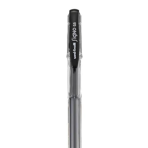 Uni-Ball Signo Standard Bolígrafo Gel 0.5mm Negro Pack 10 miniatura 3