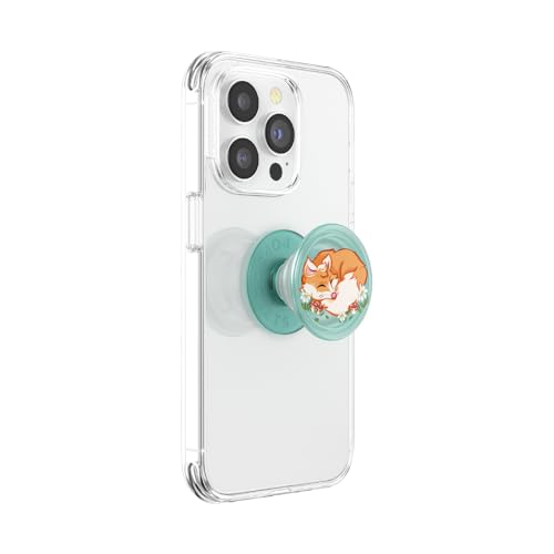 Image of PopSockets Adhesive Phone Grip, Holder, Phone Stand, Plant-Based - Sleepy Fox