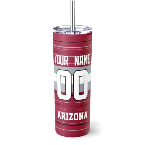 Image of Arizona Tumbler 20oz Travel Mug Custom Name and Number Gifts