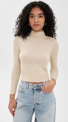 L'AGENCE Women's Kamdyn Crop Mock Neck2