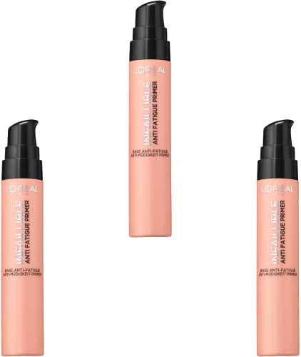 3 x L'Oreal Paris Infallible Anti-Fatigue Primer 20ml