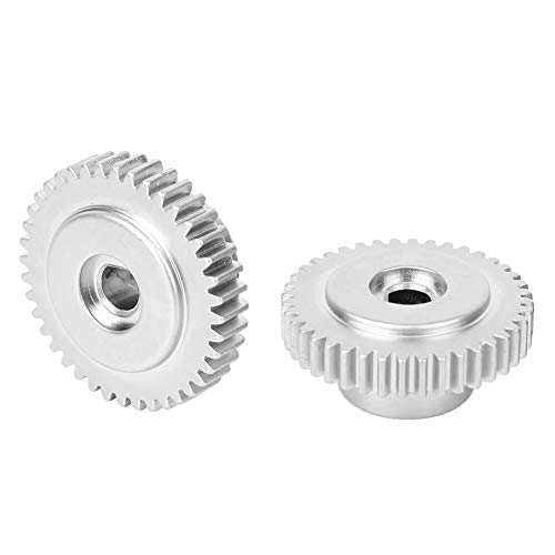 D Hole Gear High Strength Metal 40 Teeth Industrial Robot Parts 6mm Center Hole 2pcs Metal Gears for Robotics and Machinery Applications
