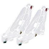 UPKOCH 2pcs High Heels Mold Jelly Heels Shoes for Women Heels Hand Decor Fondant Heel Molds High Heel Shoe Mould for Cakes High Heel Fondant Molds Transparent Chocolate Mold Baking Mold