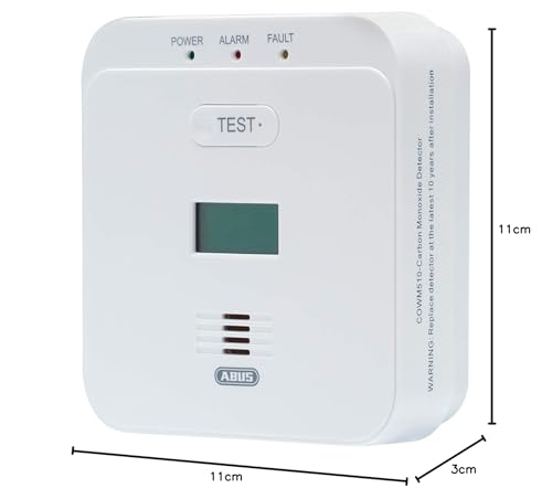 Detector de CO ABUS con sensor de 10 años y pantalla LCD para un control de gas preciso 6