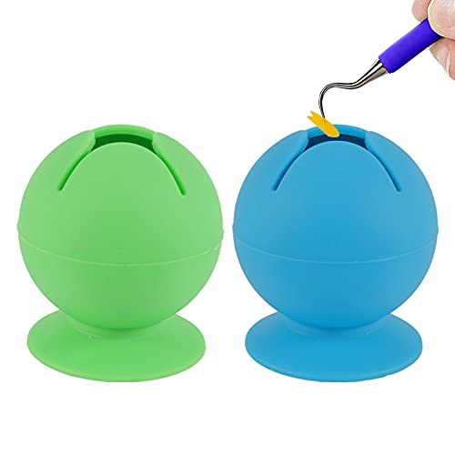 SUSSURRO 2 Pcs Suctioned Vinyl Weeding Scrap Collector Silicone Suctioned Can Scrapbooking Tools Scrap Storage Organizer Container Craft Vinyl Weeding Tools