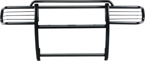 TrailFX Steel Grille Guard Fits Ford F-150 2004-2008 One-Piece Gloss Black Powder Coated With Brush Guard Bolt-On Installation Truck Grille Guard