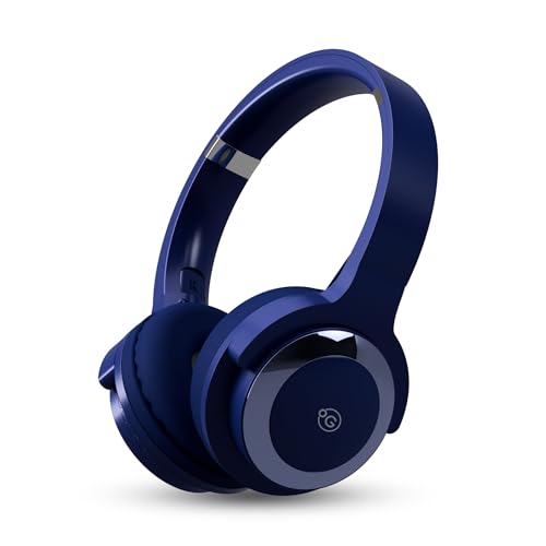 Image of OOGE Echo 100 Wireless Bluetooth Headphones (Blue), 30H Playtime, 800H Standby Time, 250mAh Battery, Bluetooth 5.3, 10m Range, 1-Year Warranty