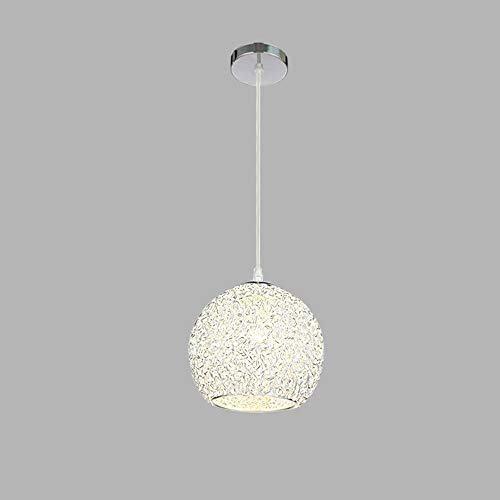 Chandelier cage en fil chromé moderne et minimaliste E27 pour salle à manger