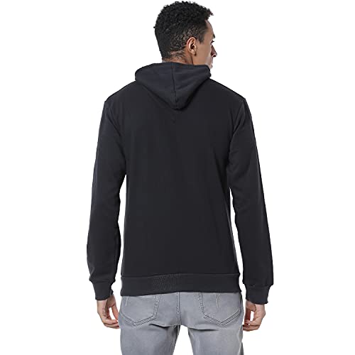 Image of Campus Sutra Men's Cotton Hooded Neck Sweatshirt