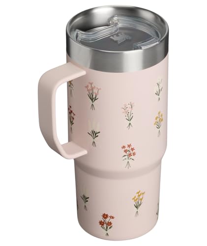 Image of STANLEY The Everyday Suburban Mug | 16 oz | Drink Through Lid | Insulated Stainless Steel Coffee Mug | Perfect Mother's Day Gift | BPA-Free | Rose Quartz Bouquets