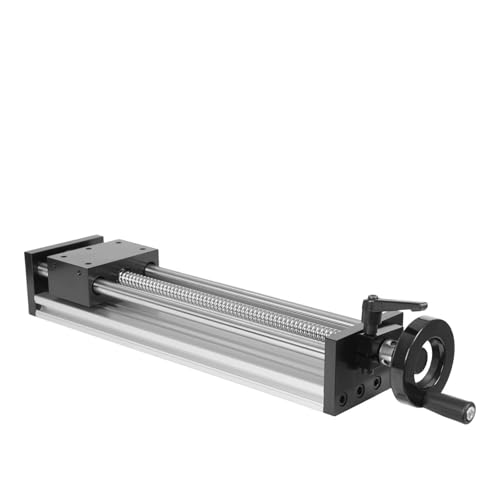 Table coulissante de guidage linéaire, table coulissante manuelle 250 mm de longueur de déplacement efficace, double guidage linéaire, table linéaire haute capacité de charge pour fraiseuse CNC, axe Z