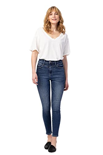 Judy Blue Women's High-Rise Western Front Yoke Skinny Jeans4
